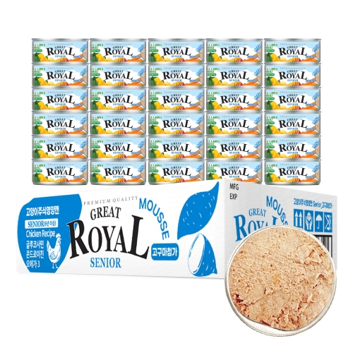 그레이트 로얄 주식캔 시니어 고구마 무스 60g (박스/30개입)